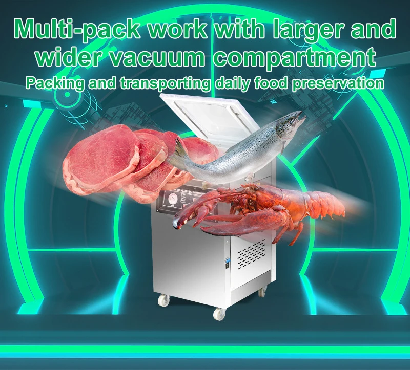 Wholesale Industrial Sealing Cooked Food Meat Seafood Sausages