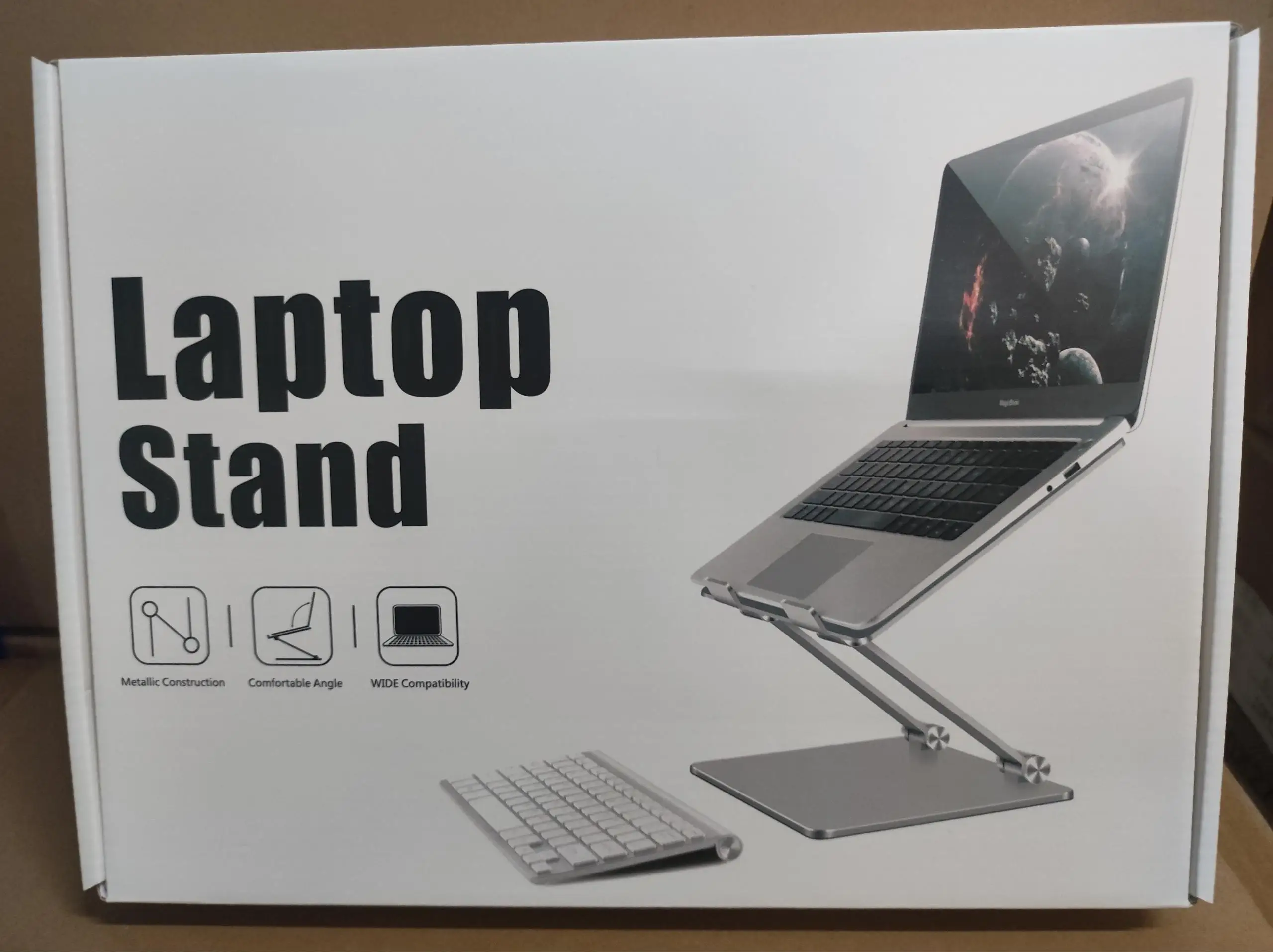 Support 10-18 Inches Table Laptop Stand 180 Degree Adjustable Laptop ...