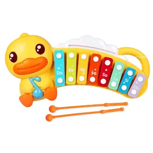ITTL Early Childhood Education Music Duck Instrument Hand Knocking Piano Children's Music Toys Blow Toys