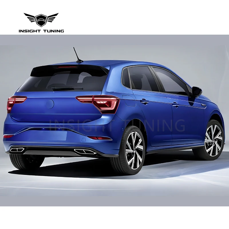 Hot Selling Front Bumper Diffuser Head Light Led Lamp Bodykit for VW Polo Convert to R Line 2022 Body Kit