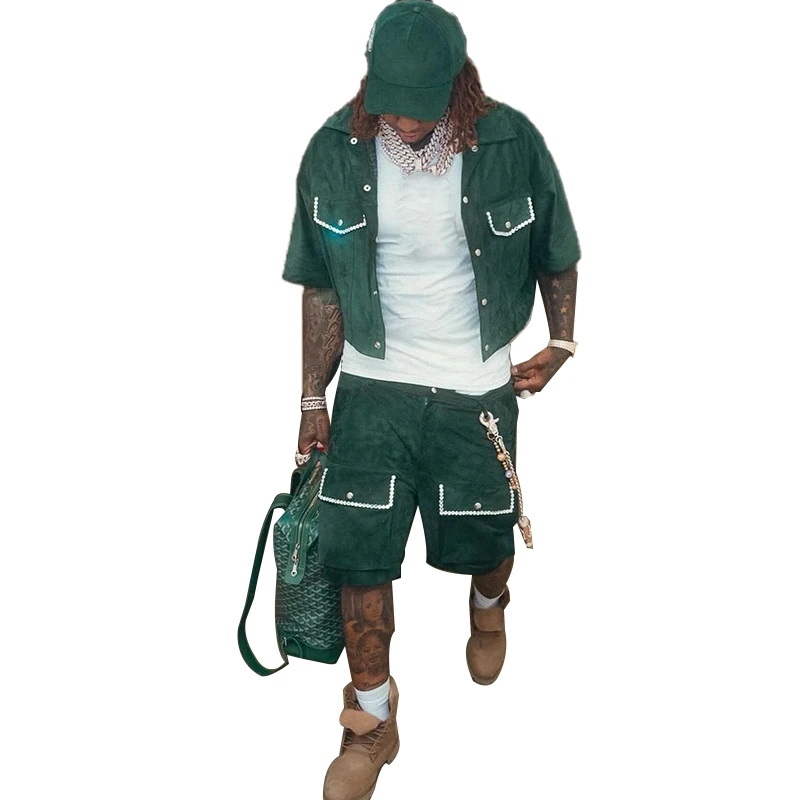 Two Piece Short Sweatsuit Set YSJY Streetwear Summer Piece