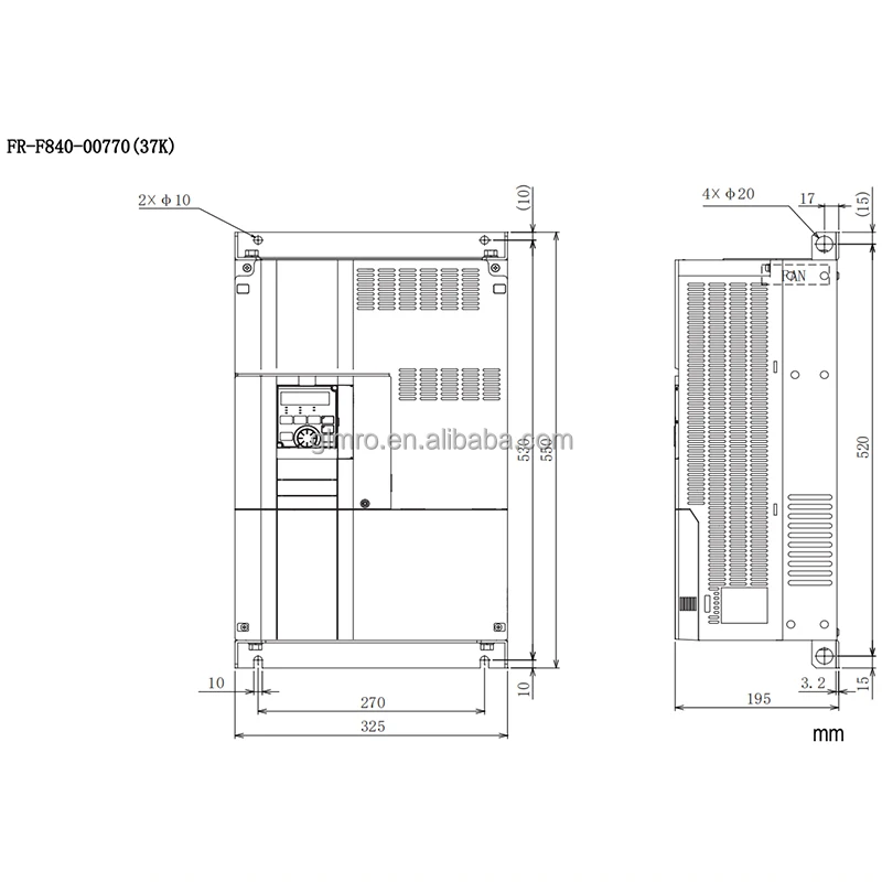 Mitsubishi VFD Ac Frequency Inverter Three Phase FR-F840-00380-2-60 FR-F840-00310-2-60 7