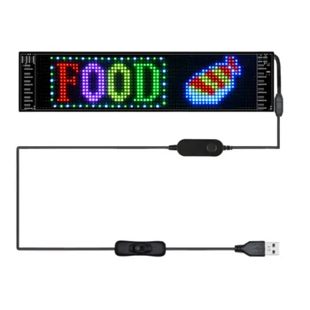 Club Bar Flexible Led Car Screen Scrooling Messages Waterproof Led Poster Screen