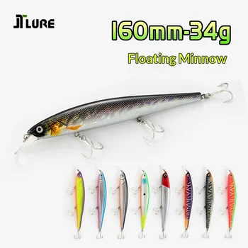 ABS Saltwater Fish Sea Fishing Floating Minnow Lure Long-Cast Suspended Slow-Sinking 34g No Hooks Fishing Tackle – Minnow – view 3