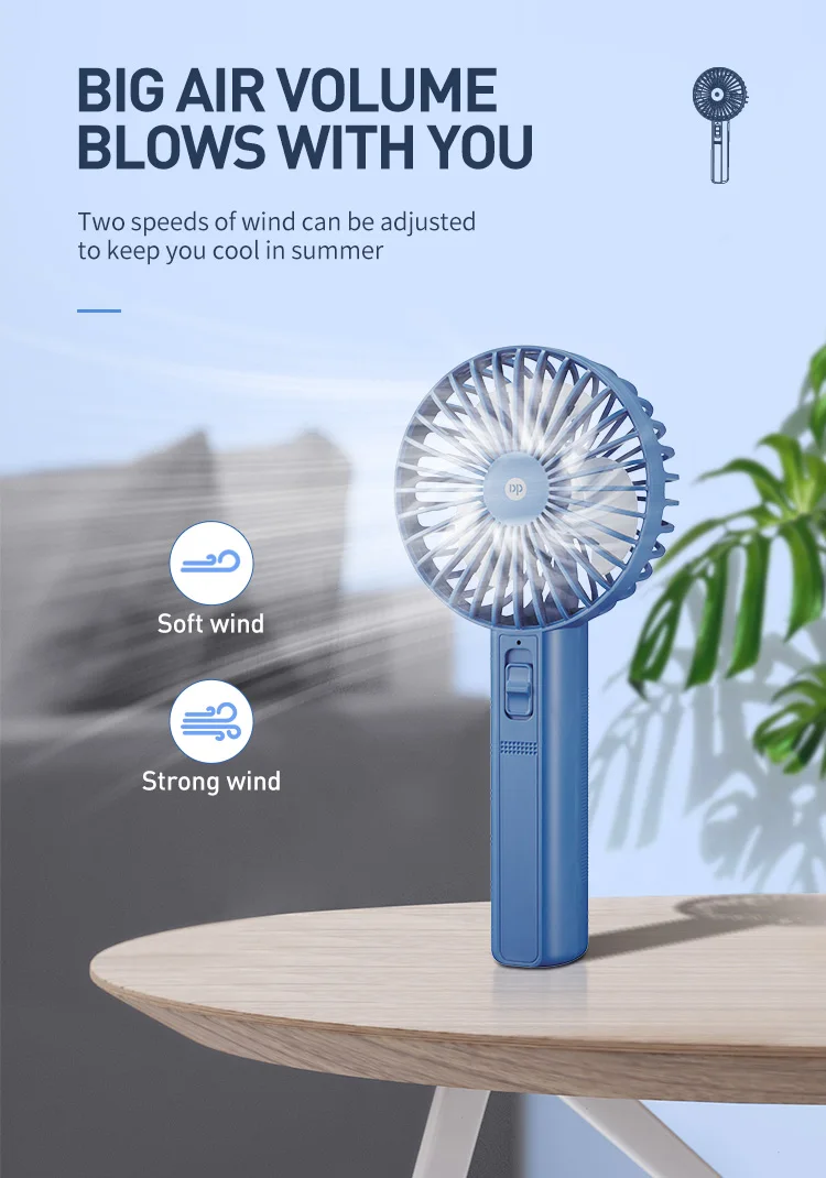 Mini Rechargeable Fan Desktop Air Cooler Outdoor Hand Held Electric