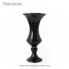 Height 37.5 cm Black obsidian glazed wide-mouth large size