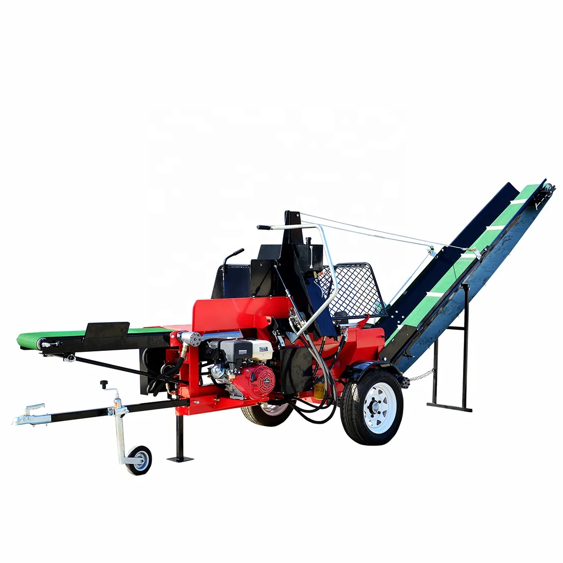 Fully Joystick Operating Conveyor Belt Wood Processor Fire Wood Processor with  CE Firewood Processor Firewood Splitter