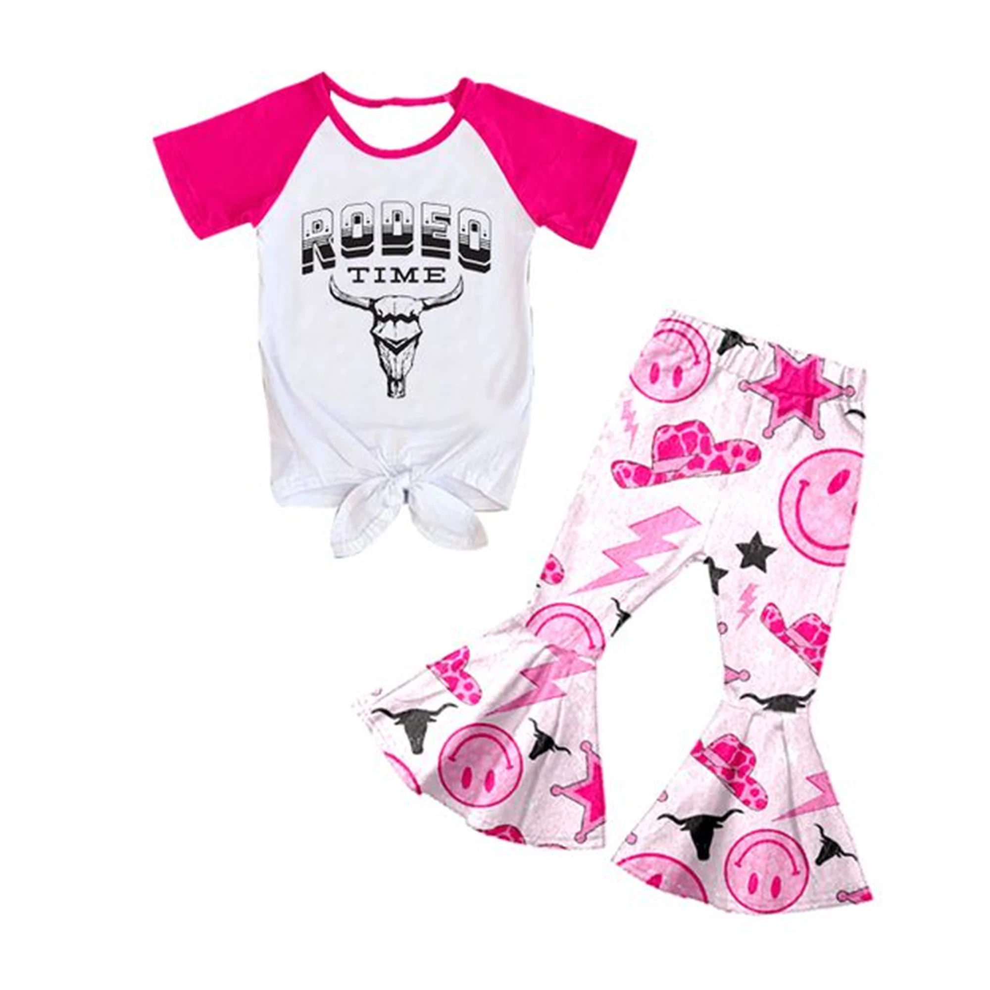 Conjunto De Ropa Para Niña Pequeña,Camiseta De Rodeo,Pantalones Con  Campana,Rts,No Cantidad Mínima,Ropa Occidental,Zhihao - Buy Adolescente  Conjuntos De Ropa De Niña,Niñas Conjuntos De Ropa,Otoño Niño Niñas Ropa  Product on 