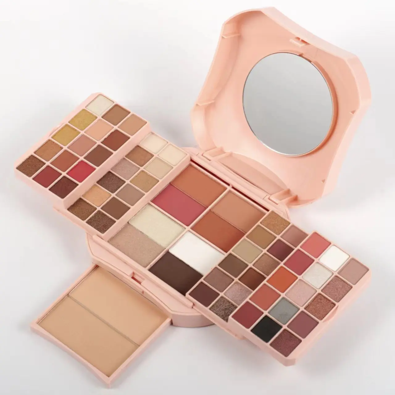 Make-up-Set Für Damen – Komplettset Mit Palette, Lippenstiften, Wimpern & Mehr, Wiederverwendbare Alu-Box