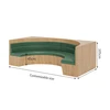 green Semicircular booth
