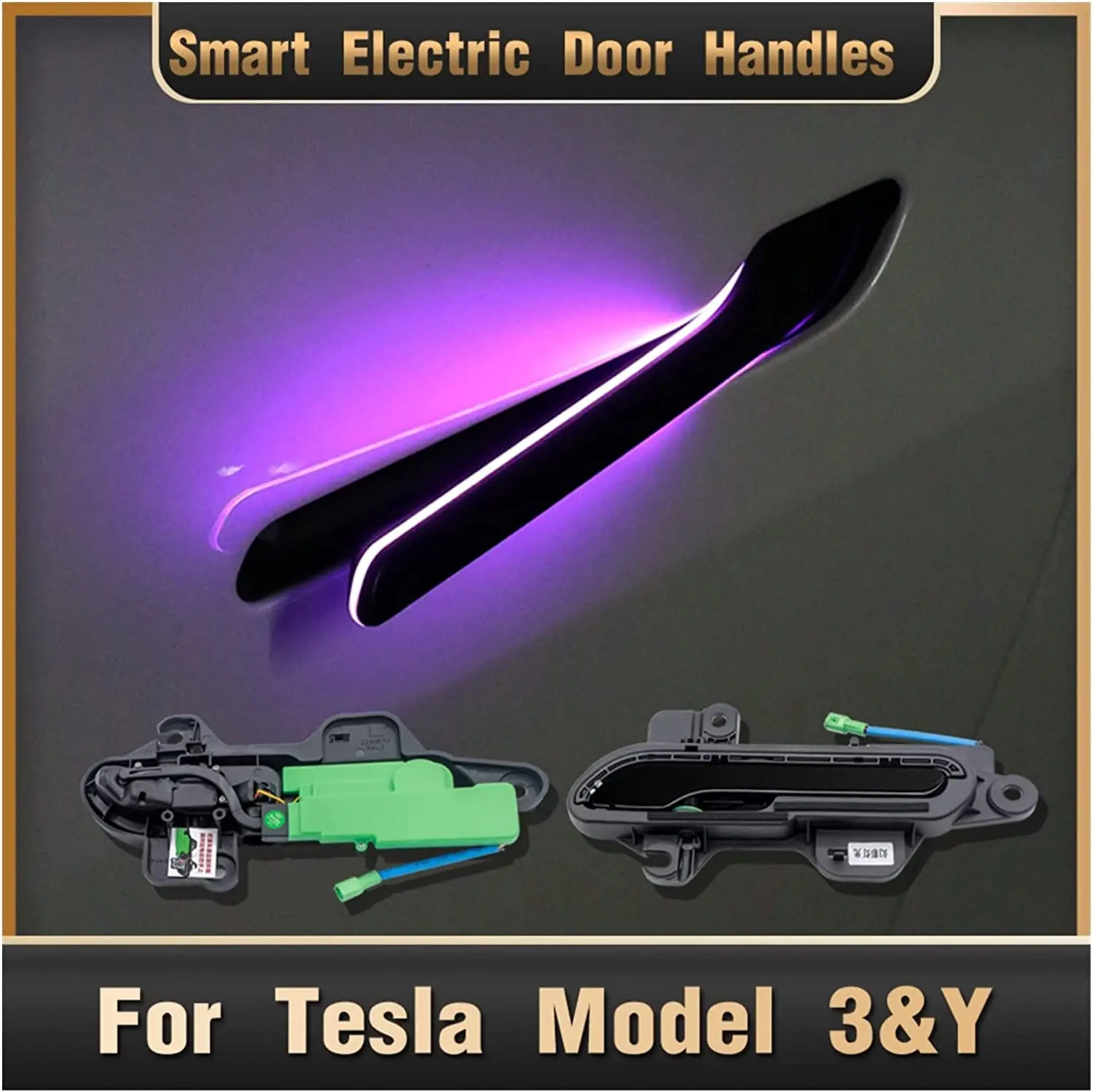 Modified Colorful Automatically Open Handle With Led Light