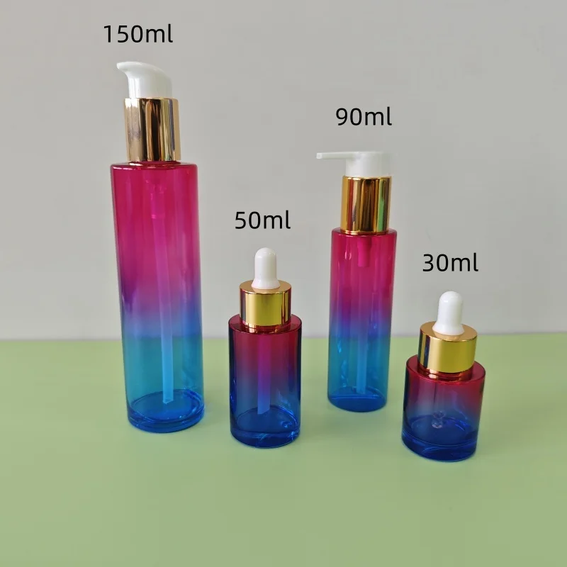 30ml 50ml 3oz 5oz Essential Oil Serum Bottle PETG Plastic Dropper Bottle Thick Wall Dropper Bottle