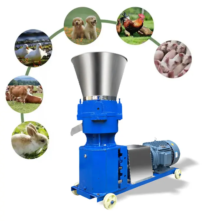 Second-hand household high-efficiency animal cattle sheep pig feed pellet machine