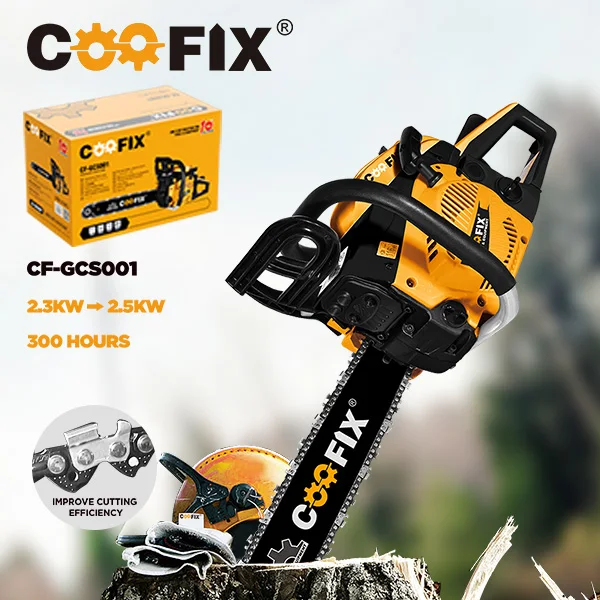 Coofix Gasoline Chainsaw - Powerful 52/58CC Wood Cutter