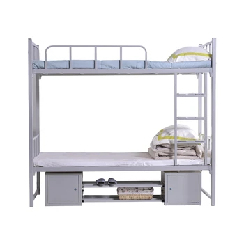 Free 3D Design Service Factory China Manufacturer High Quality Strong Heavy Duty School Bedroom Furniture Steel Double Bunk Beds