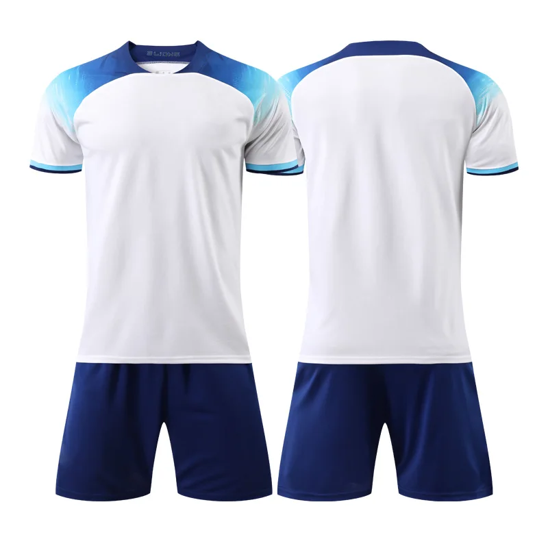 Wholesale Custom Cheap Adults Soccer Uniforms 100% Polyester Soccer Jerseys  Breathable Football Jersey Sets For Men S103