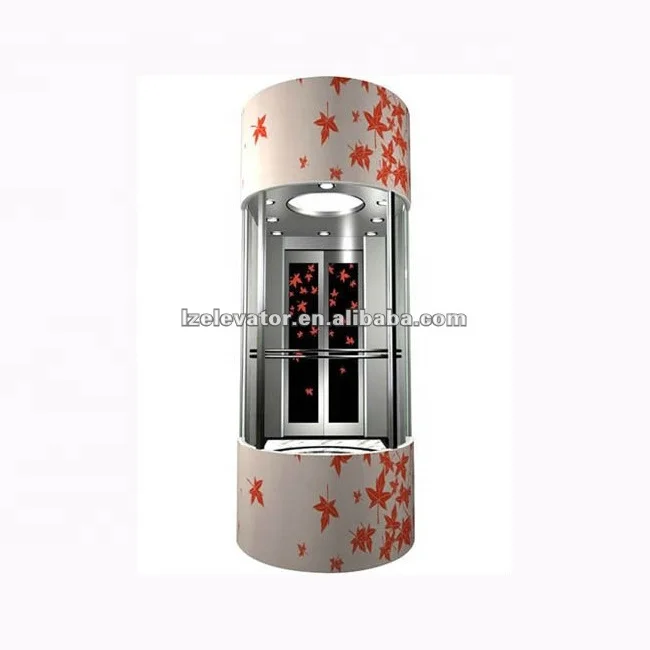 Glass Elevator Without Machine Room