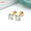 1ct+14k gold Diamond Earrings