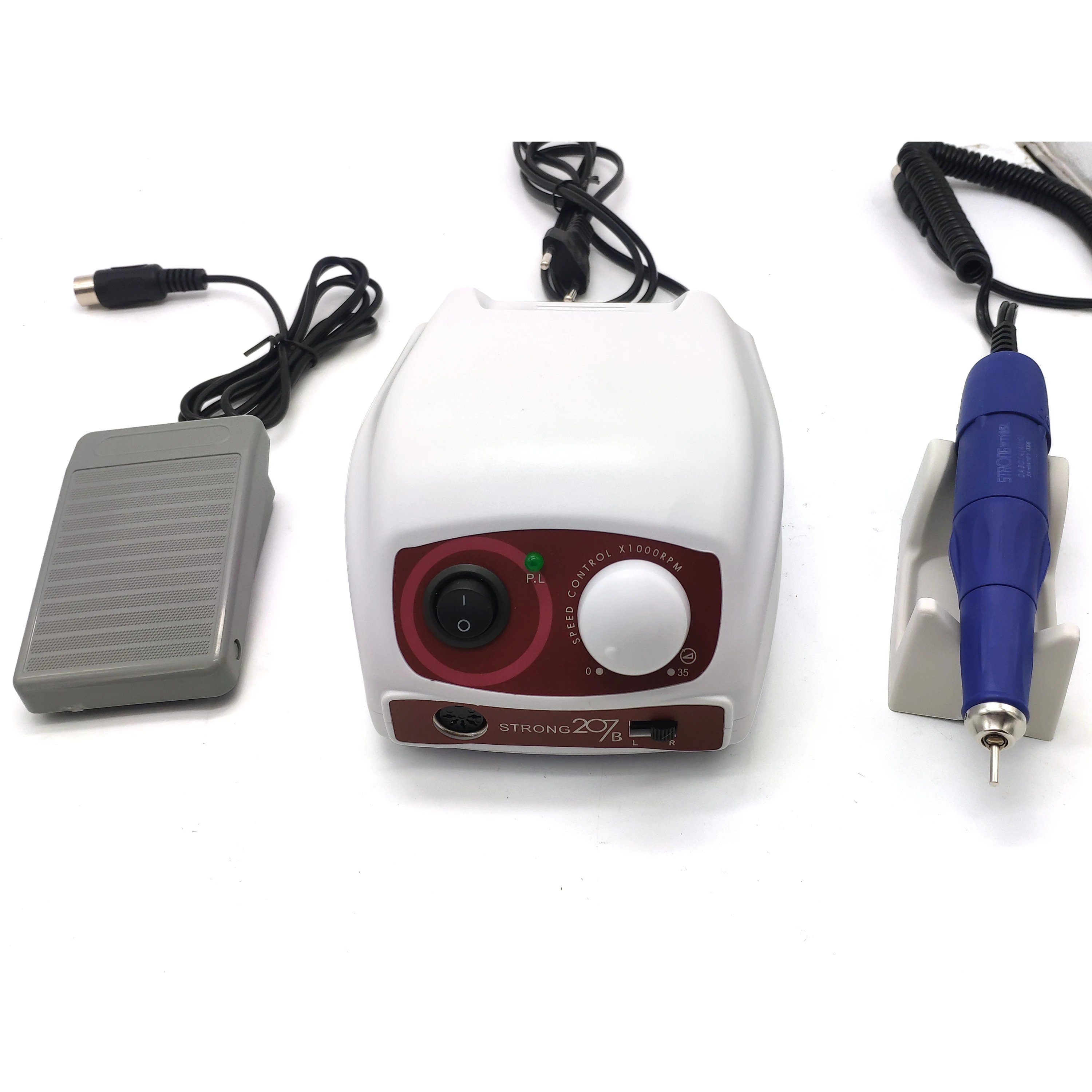 Strong 207B Nail Drill - 65W Control Box & 35000RPM Handpiece