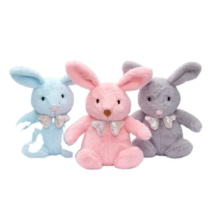 GRS Certified 100% Recycled Material Easter Bunny Toy Plush Rabbit Toy with PP Cotton Filling
