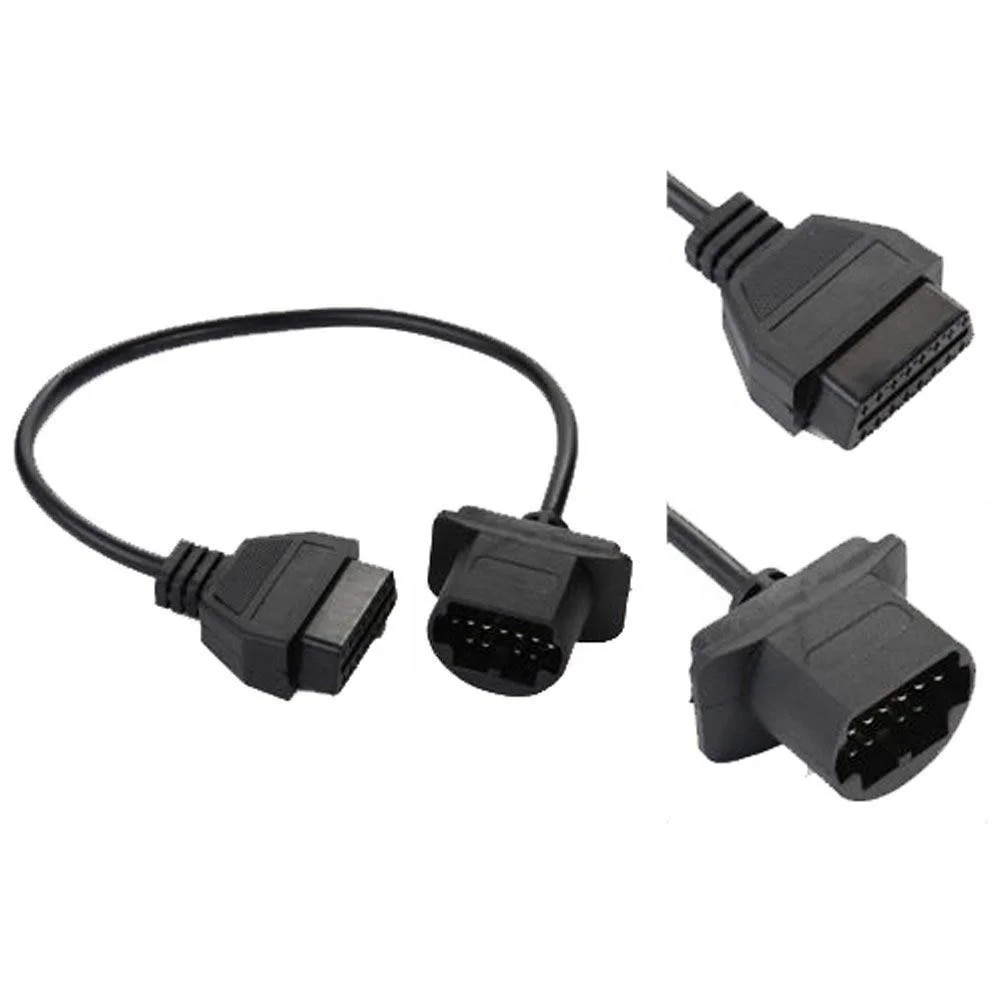 17 PIN to 16 PIN OBD1 to OBD2 Connect Cable Car Diagnostic Tool Cable for Mazda 20CM