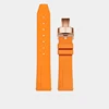 orange+rose gold buckle