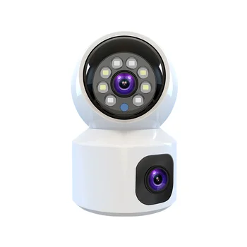 V380 4G Dual 4MP 2K Lens Indoor PT Security Camera Wireless WIFI Baby Monitor Two-Way Audio Body Tracking Video Network Camera