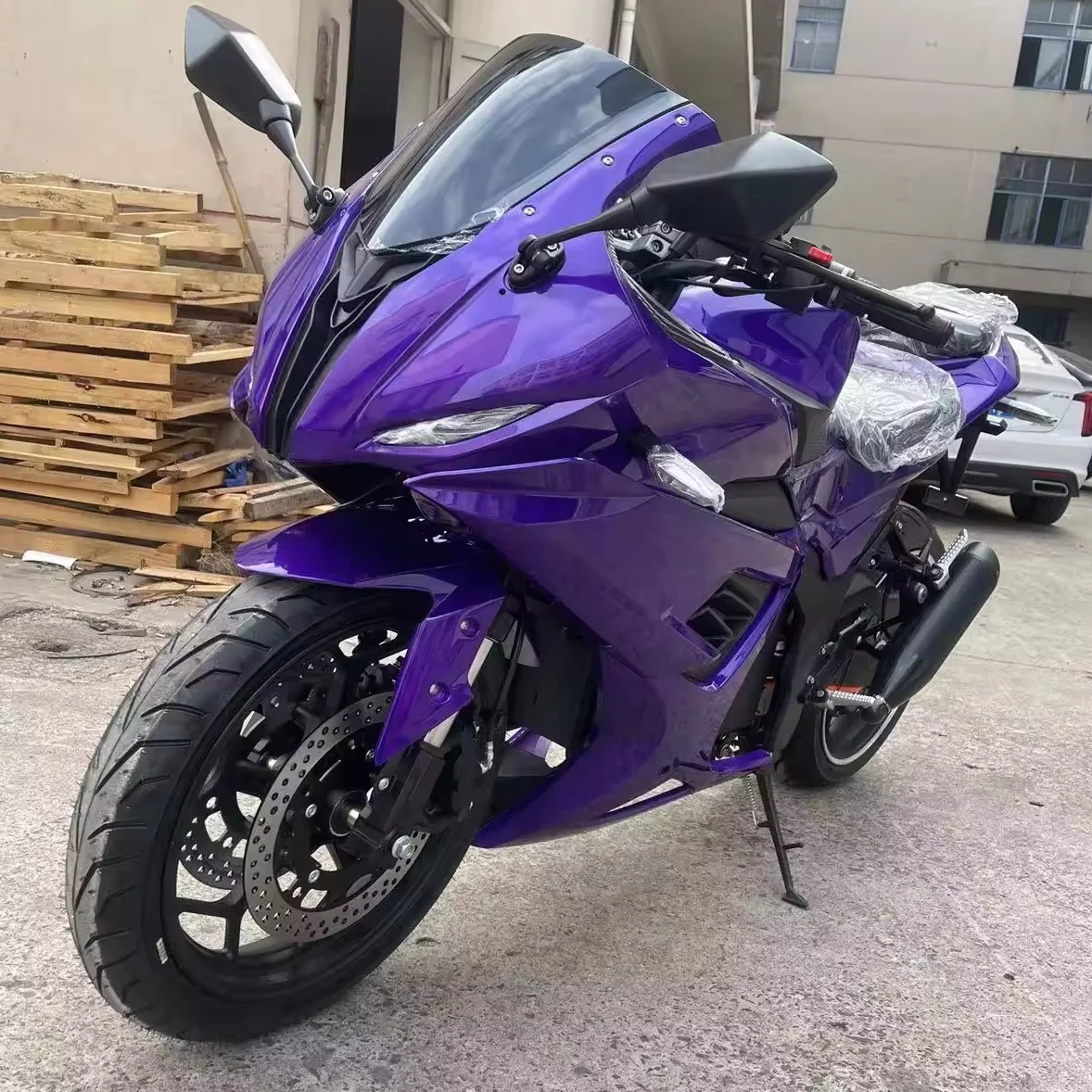 New Style R3 Electric Motorcycle with Hub/ Belt Motor with Factory Cheap Price