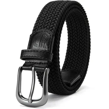 Elastic Belt for Women Stretch Belt, 1.18" Braided Belt Women with Buckle, Casual for Jeans Pants 95-115cm