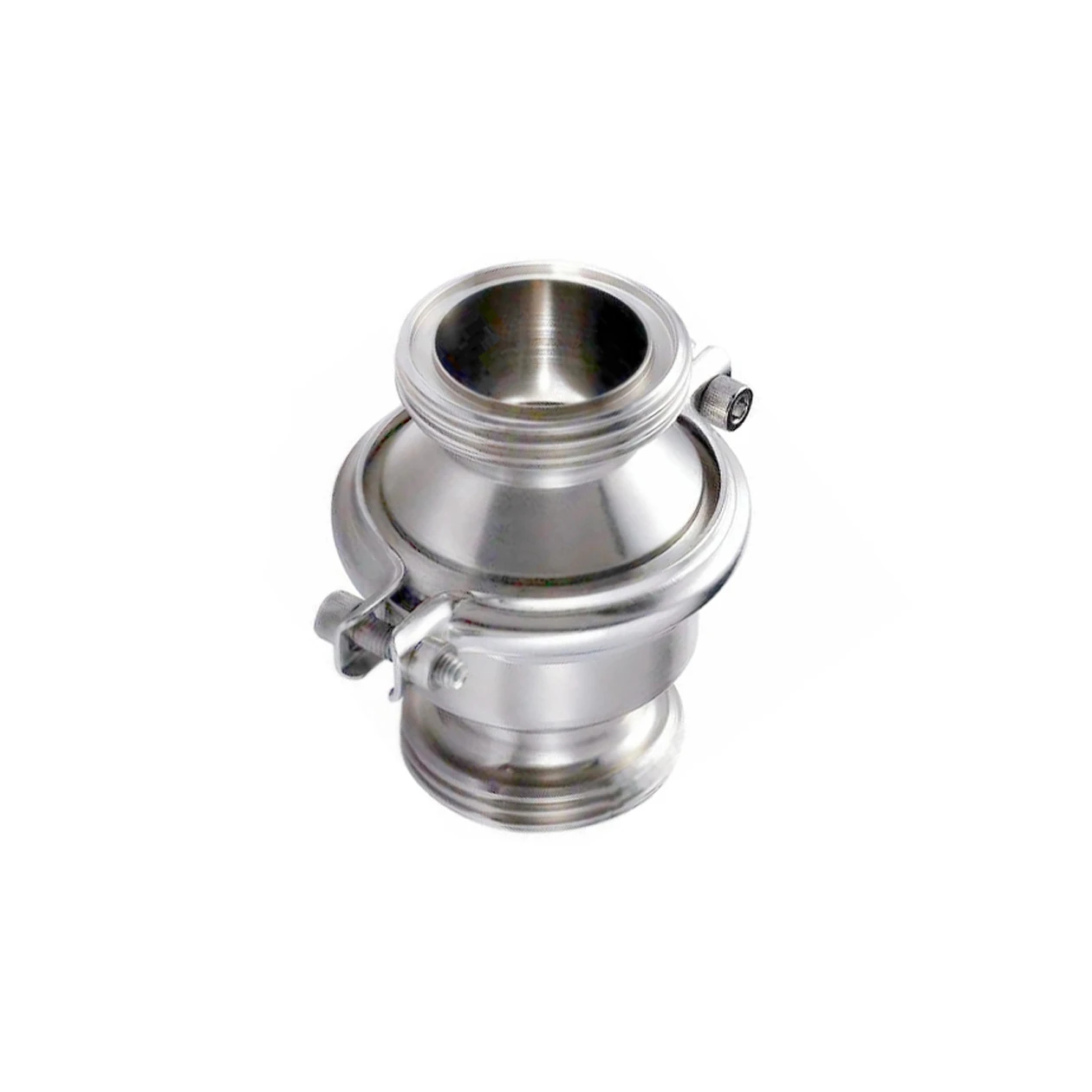 Sanitary SS Check Valve , High Temperature Check Valve With Male Thread End