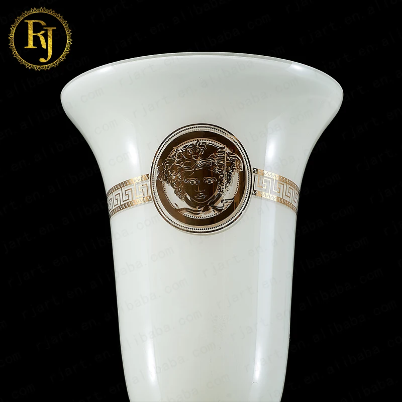 Европа, керамические и фарфоровые вазы Kazak, стеклянная ваза с золотым узором, декоративная ваза Posuda Chinni