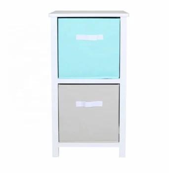 Kids Furniture Side Table Storage Tower Fabric Drawer Fabric Dresser