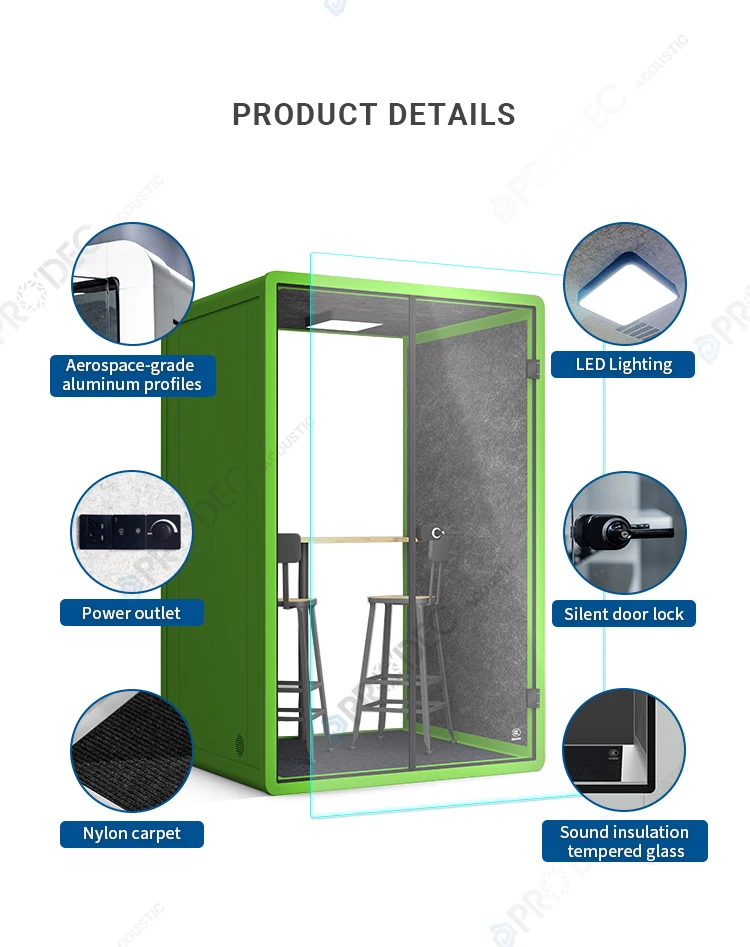 Shared Office Pod Smoking Room Soundproof Comfortable Shared Office Pod Smoking Room Soundproof Comfortable