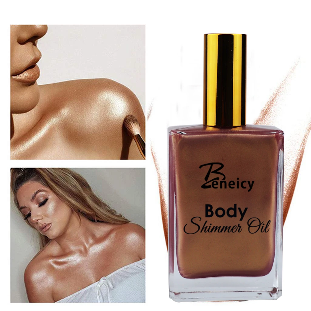 Сияющее масло для тела, частные этикетки, сияющий крем-основа для тела, сияющий крем для кожи