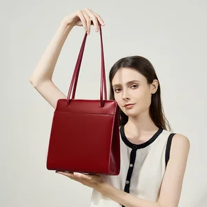 Genuine Leather Women Shoulder Bag Tote Bags Custom OEM Manufacturer Private Label Quality Vintage Lady Underarm Bag