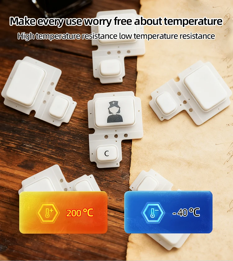 product custom silicone keypad solutions factory direct pricing hardness 30 80 shore backlit options adhesive layers for electronics-4