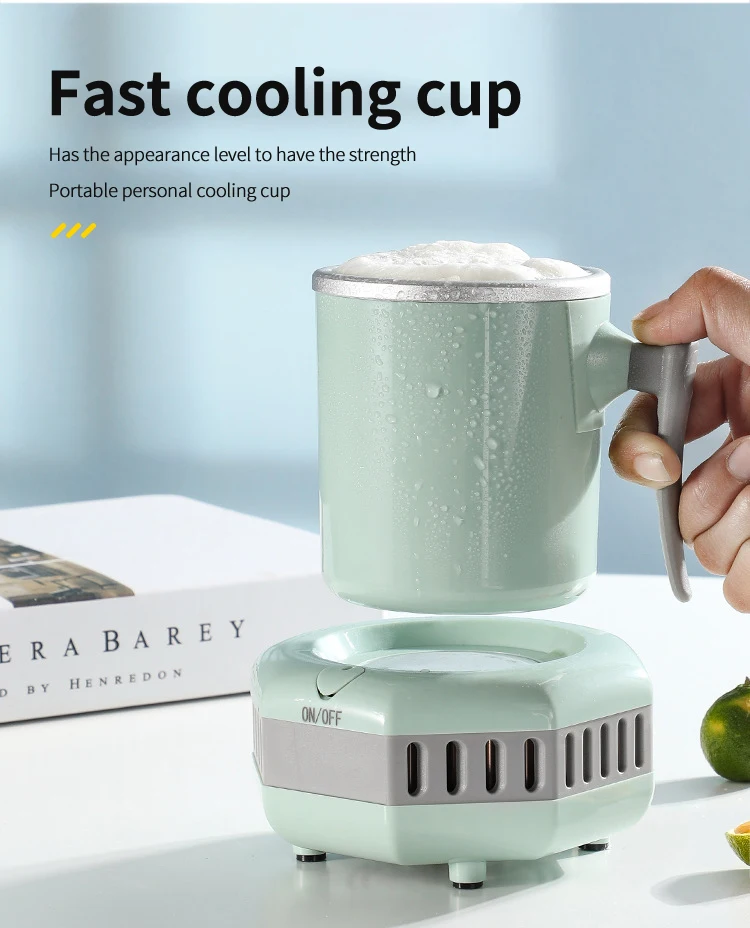 Summer Portable Electric Instant Smart Beverage Wine Cooler Cup Holder Desktop