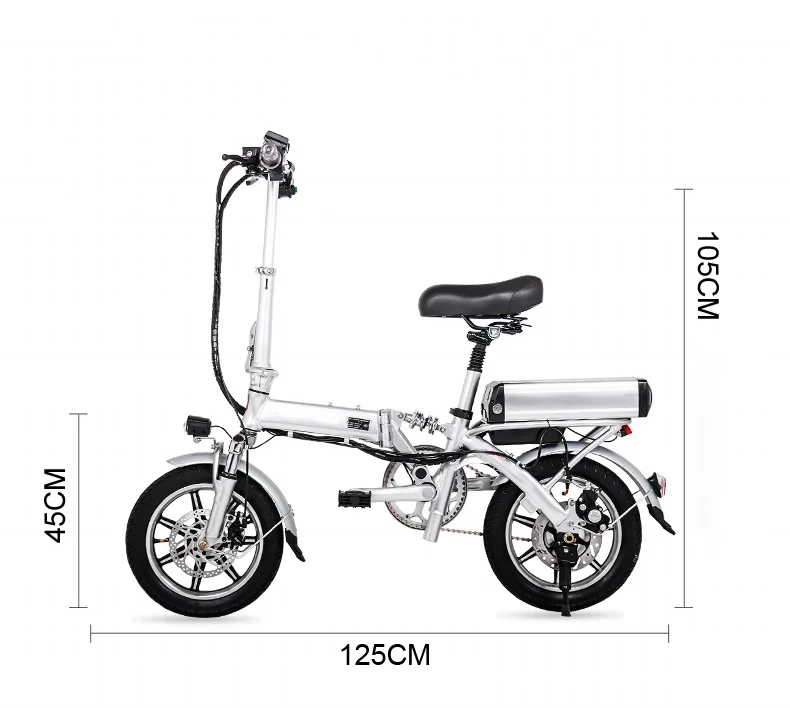 Latest High Quality Electric Folding Bike 48v20a Removable Lithium