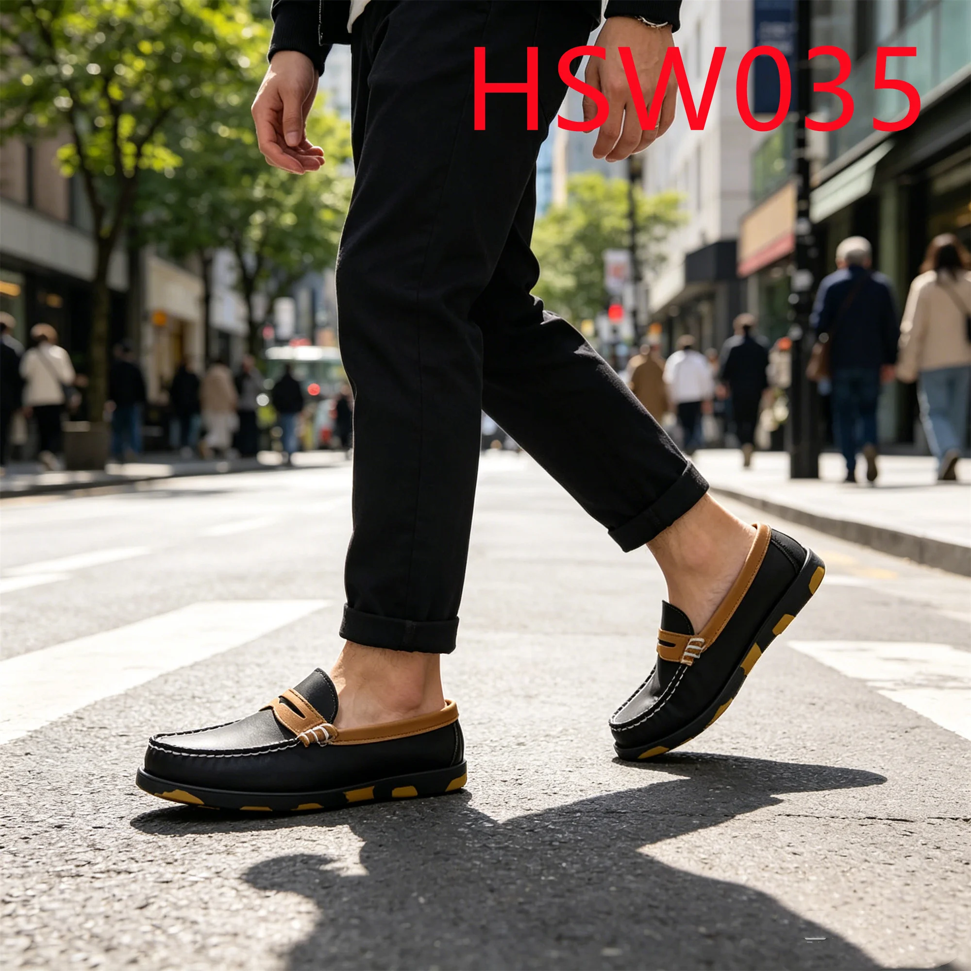LXG,Weekend Escape Colorful Rubber Outsole Boat Shoes Popular in UK Size 27-47 Idle Time Indoor Relax Vintage Lazy Shoes HSW035