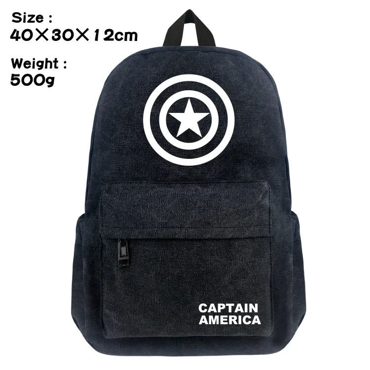 captain america canvas backpack