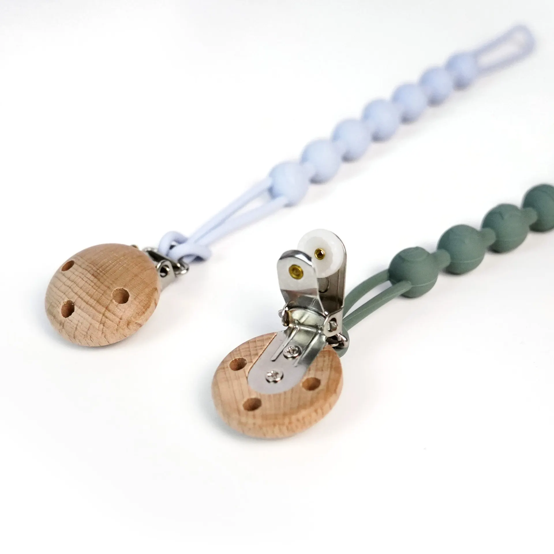 Silicone Bead Pacifier Clip Chain Bpa Free Baby Dummy Pacifier Holder