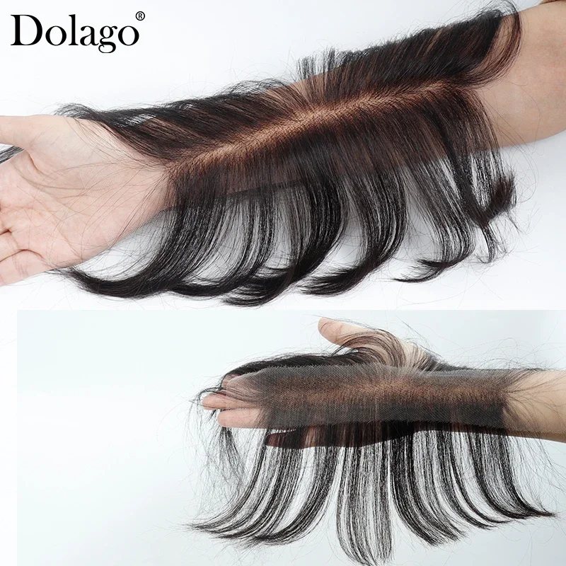 Schweizer HD Lace Bangs Echthaar Fransen Extensions Brasilianisches Echthaar Blunt Cut für Frauen_voghion.com