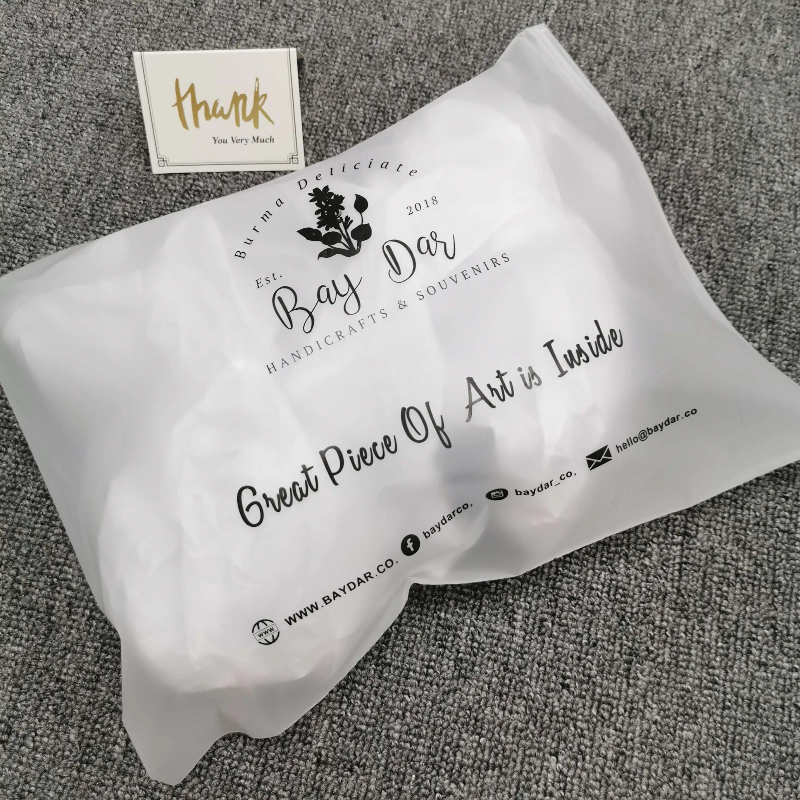 Biodegradable Frosted Sealing Frosted/clear/transparent Package Plastic Bag for Garment Bag/tshirt/pants