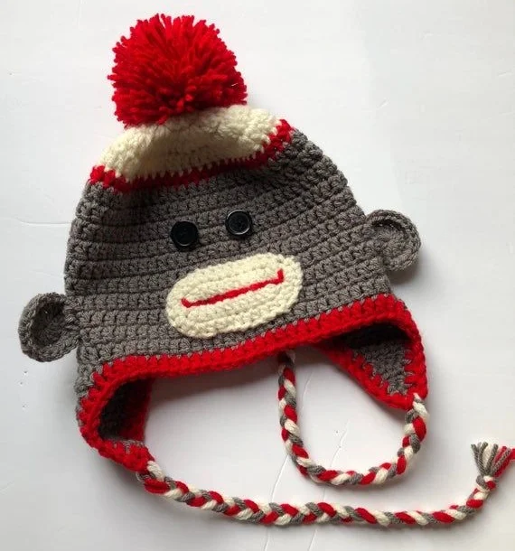 Bonnet Tricoté Extensible Pour Enfant - Acrylique, Brodé, Respirant, Pour Photo, Quotidien, Sports D'hiver (tour 56-58 Cm)