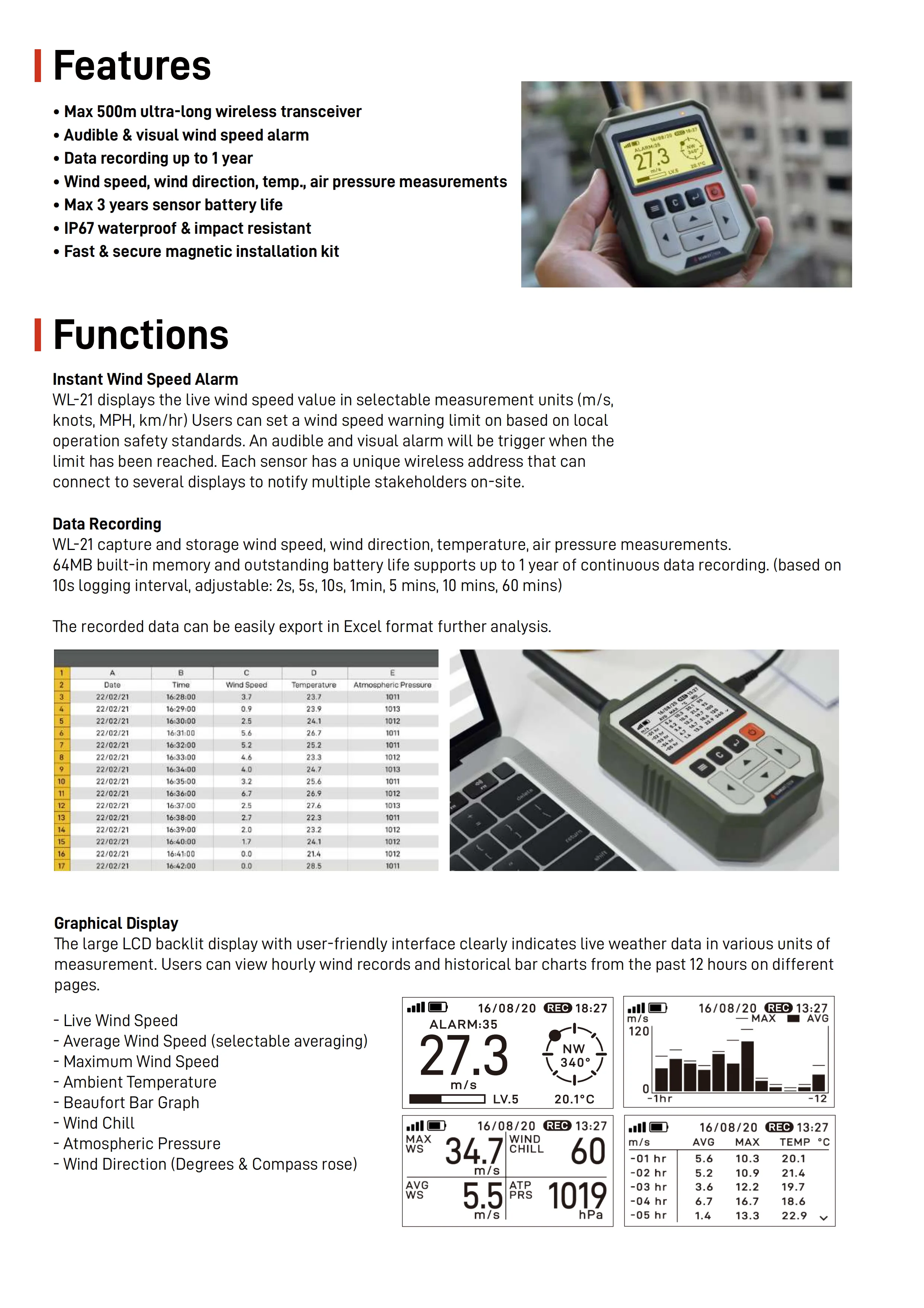 wireless anemometer