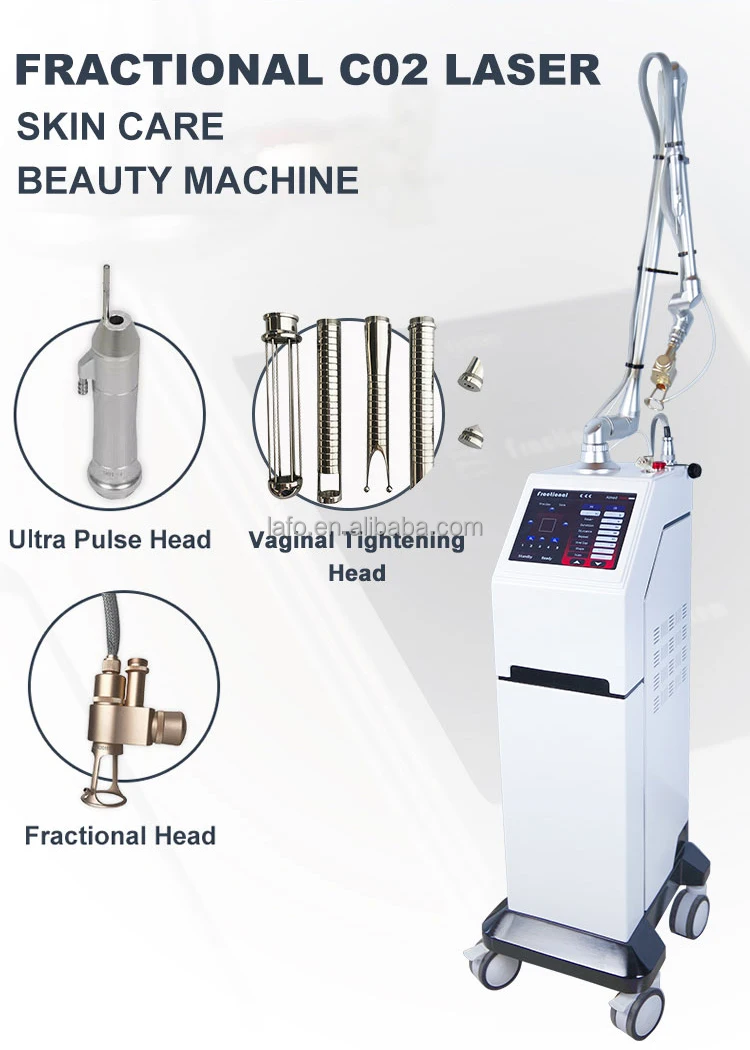 CE Approved l Tightening Facial Skin Rejuvenation RF Tube Fractional Co2 Laser Machine