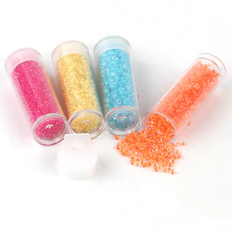 1080pcs/lot 11/0 Miyuki Glass Seed Beads, 2mm Dye Core System Loose Czech Seed beads Crystal for DIY Jewelry Handmade