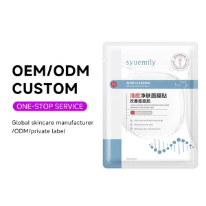 Beauty Moisturizing Full Cleansing Masks OEM Face Skin Care Product Salicylic Acid Acne  Clearing Whitening Sheet Facial Mask