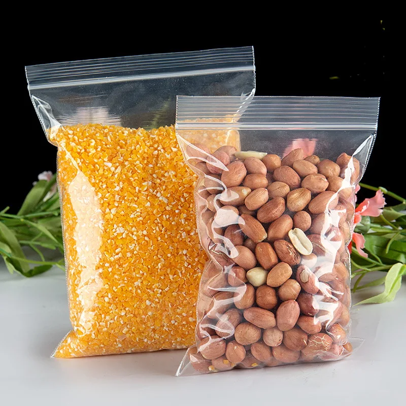 Self-Adhesive Zip Lock Plastic Packaging Bag PE Type Big Size Storage Bags for Clothes Blanket Garment Underwear Ziplock Bags