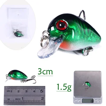 CHEERY New Artificial Hard Bait Topwater Lure 1.5G ABS Material for Catfish Cod & Pike Fishing with Hooks – Popper – view 5